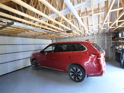 Detached double garage